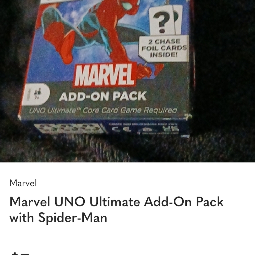 3 Packs Bundle Of Marvel UNO Ultimate Add-On Pack with Spider-Man And Others.